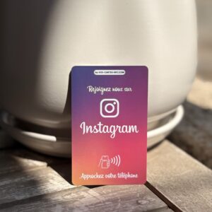 Carte NFC Instagram