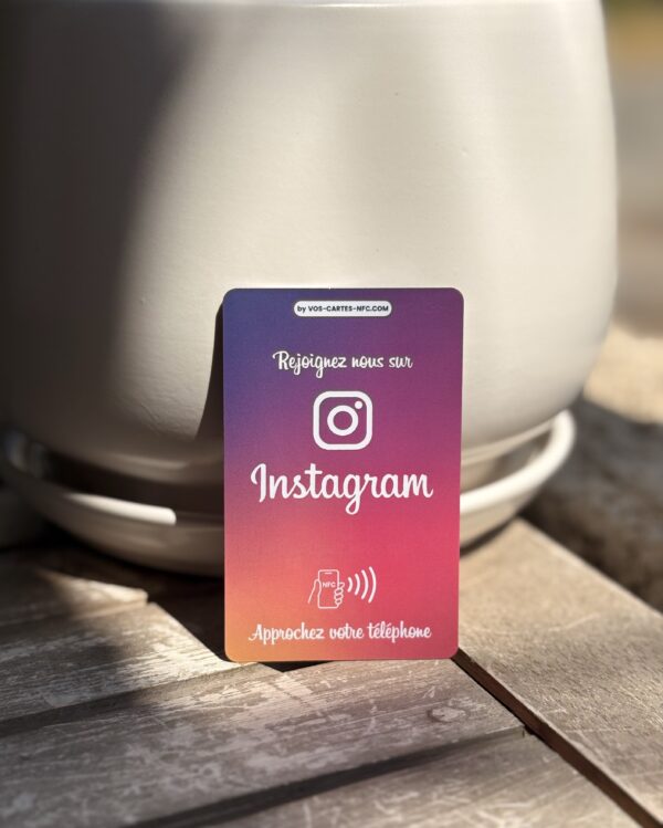 Carte NFC Instagram